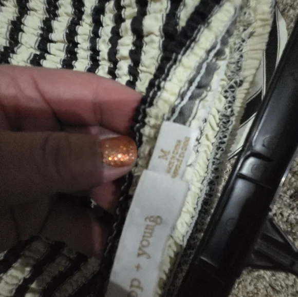 Bishop + Young Striped Jumpsuit Size Med - Picture 4 of 6